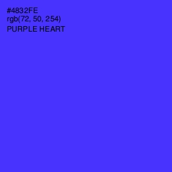 #4832FE - Purple Heart Color Image