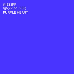 #4833FF - Purple Heart Color Image