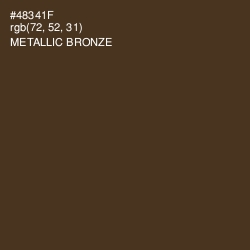 #48341F - Metallic Bronze Color Image