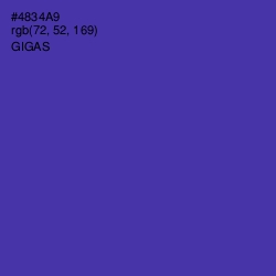 #4834A9 - Gigas Color Image