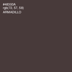 #48393A - Armadillo Color Image