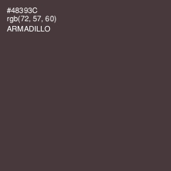 #48393C - Armadillo Color Image