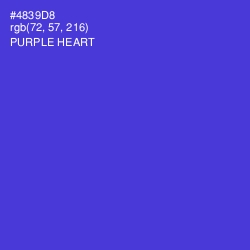 #4839D8 - Purple Heart Color Image