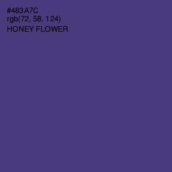 #483A7C - Honey Flower Color Image