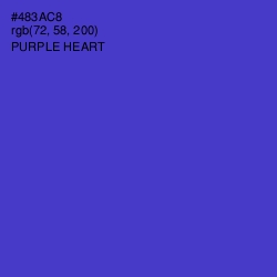 #483AC8 - Purple Heart Color Image