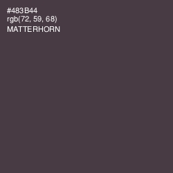 #483B44 - Matterhorn Color Image