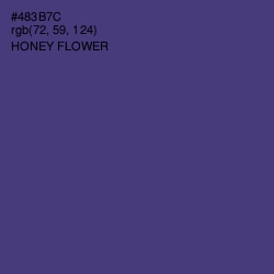 #483B7C - Honey Flower Color Image