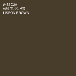 #483C2A - Lisbon Brown Color Image
