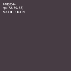 #483C44 - Matterhorn Color Image