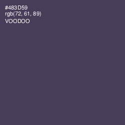 #483D59 - Voodoo Color Image