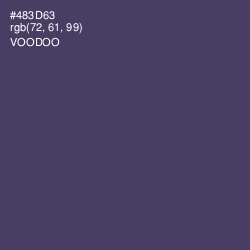 #483D63 - Voodoo Color Image
