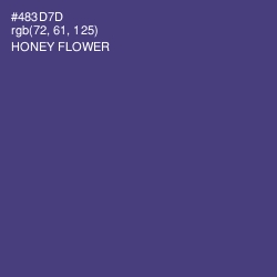 #483D7D - Honey Flower Color Image