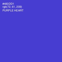 #483DD1 - Purple Heart Color Image