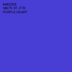 #483DD5 - Purple Heart Color Image