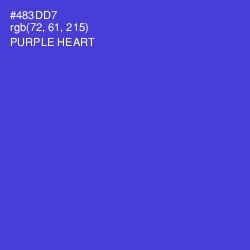 #483DD7 - Purple Heart Color Image