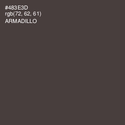 #483E3D - Armadillo Color Image