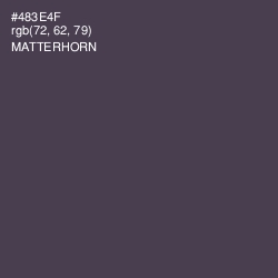 #483E4F - Matterhorn Color Image
