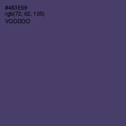 #483E69 - Voodoo Color Image