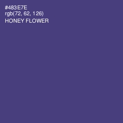 #483E7E - Honey Flower Color Image