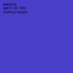 #483EC8 - Purple Heart Color Image