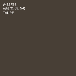 #483F36 - Taupe Color Image