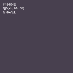 #48404E - Gravel Color Image