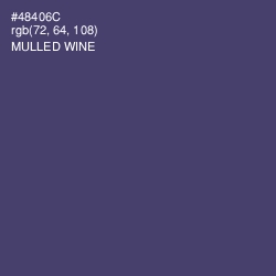 #48406C - Mulled Wine Color Image