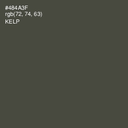 #484A3F - Kelp Color Image