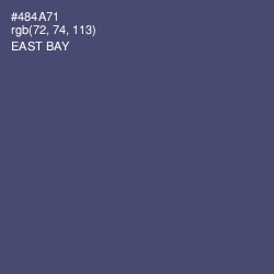 #484A71 - East Bay Color Image