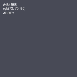 #484B55 - Abbey Color Image