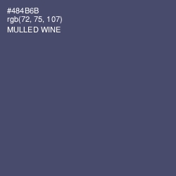 #484B6B - Mulled Wine Color Image