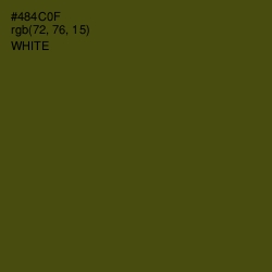 #484C0F - Bronze Olive Color Image