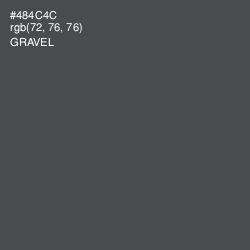 #484C4C - Gravel Color Image
