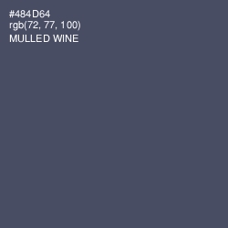 #484D64 - Mulled Wine Color Image