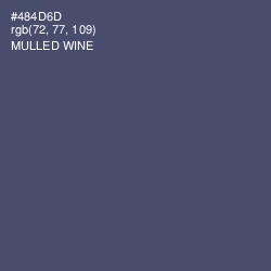 #484D6D - Mulled Wine Color Image