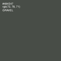 #484E47 - Gravel Color Image