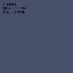 #484F6A - Mulled Wine Color Image