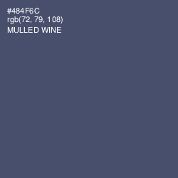 #484F6C - Mulled Wine Color Image