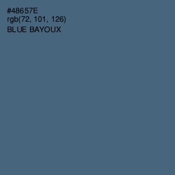 #48657E - Blue Bayoux Color Image