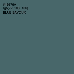 #48676A - Blue Bayoux Color Image