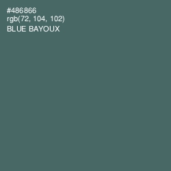 #486866 - Blue Bayoux Color Image