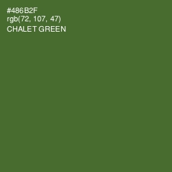 #486B2F - Chalet Green Color Image