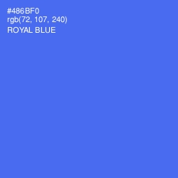 #486BF0 - Royal Blue Color Image