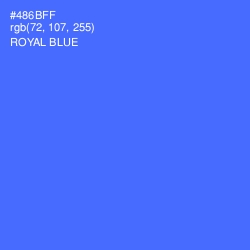 #486BFF - Royal Blue Color Image