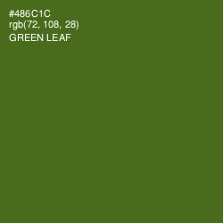 #486C1C - Green Leaf Color Image