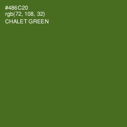 #486C20 - Chalet Green Color Image