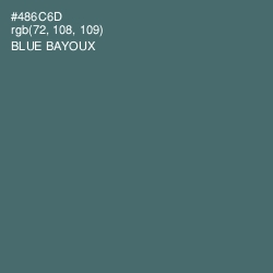 #486C6D - Blue Bayoux Color Image