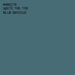 #486C76 - Blue Bayoux Color Image