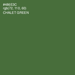 #486E3C - Chalet Green Color Image