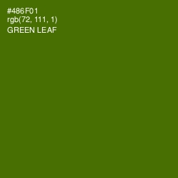 #486F01 - Green Leaf Color Image